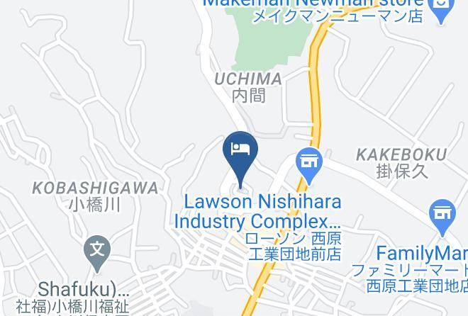 Nishihara Townnakagami District - Hotel Nishihara Maps