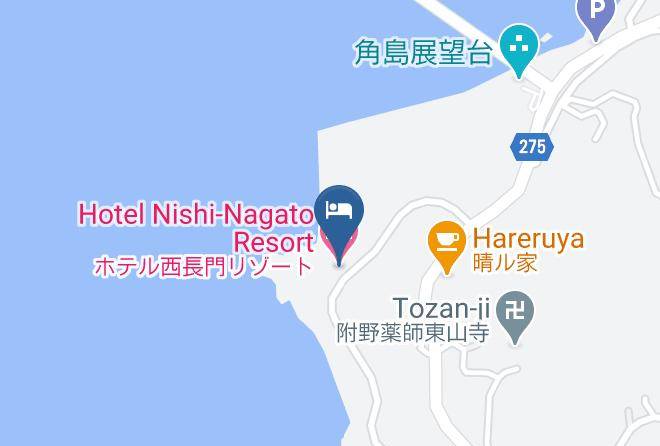 Shimonoseki City - Hotel Nishi Nagato Resort Maps