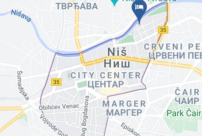Nisava District - Hotel Niski Cvet Maps