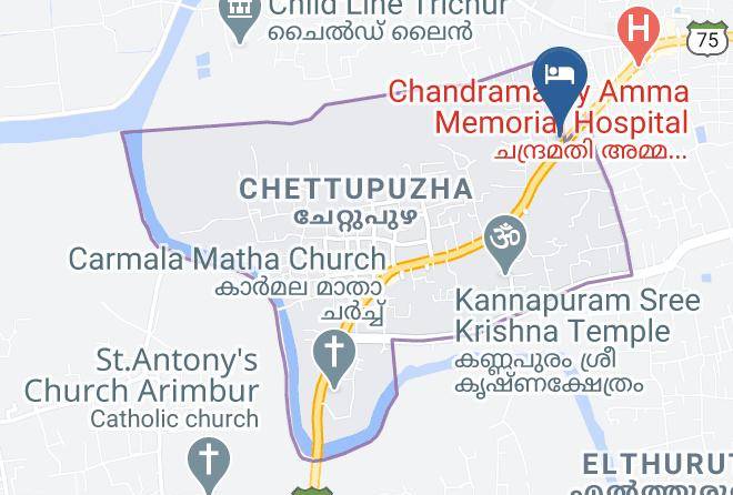 Thrissur - Hotel Niya Regency Maps