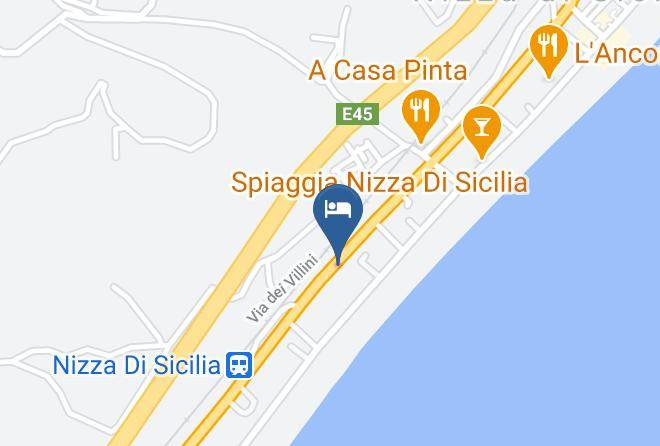 Messina - Hotel Nizza Di Briguglio Jose Damiano Maps