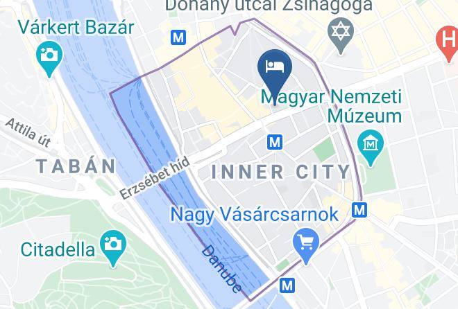 Budapest 5 Kerulet - Hotel Noble Maps