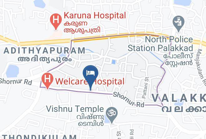 Palakkad - Hotel Noble Plaza Maps
