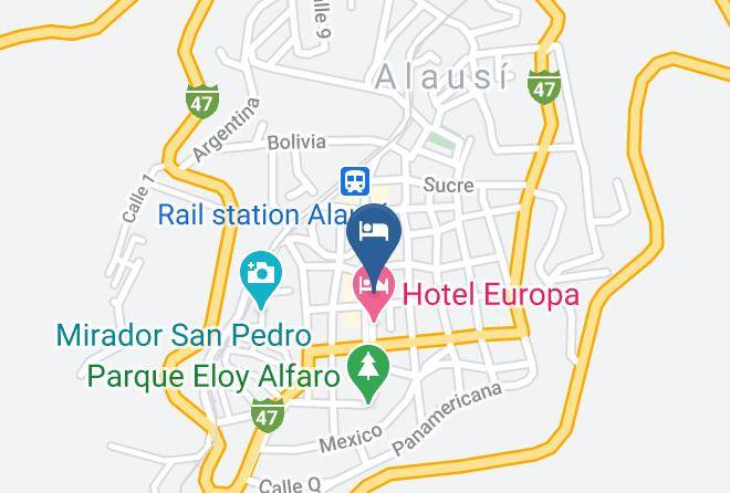 Hotel Noris Alausi Map