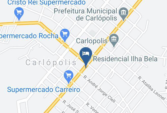 Carlopolis - Hotel Norte Pioneiro Maps