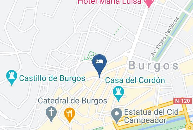 Burgos - Hotel Norte Y Londres Maps