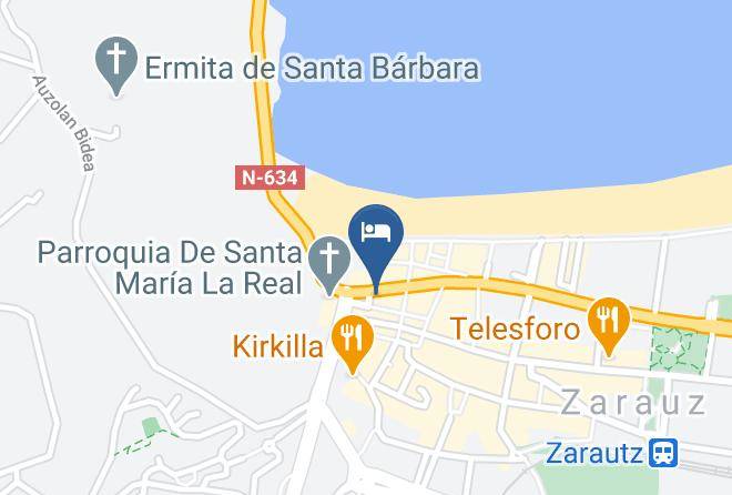 Hotel Norte Zarautz Map