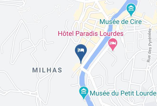 Hautes Pyrenees - Hotel Notre Dame De La Sarte A Lourdes France Maps