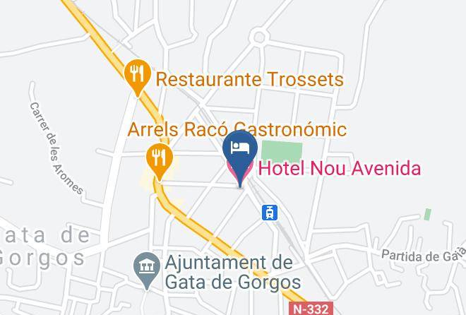 Alicante - Hotel Nou Avenida Maps