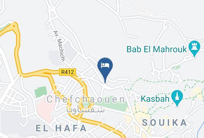 Chefchaouen - Hotel Nouara Maps