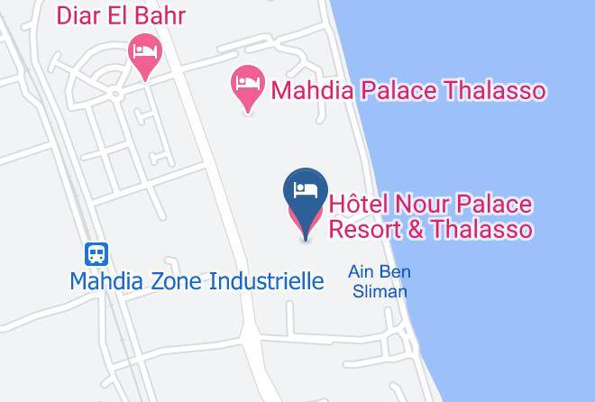 Tunisia - Hotel Nour Palace Resort & Thalasso Maps
