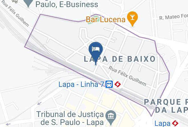 Sao Paulo Lapa - Uniclass Hotel Lapa Maps