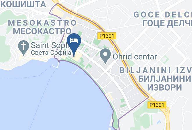 Ohrid - Hotel Nova Riviera Maps