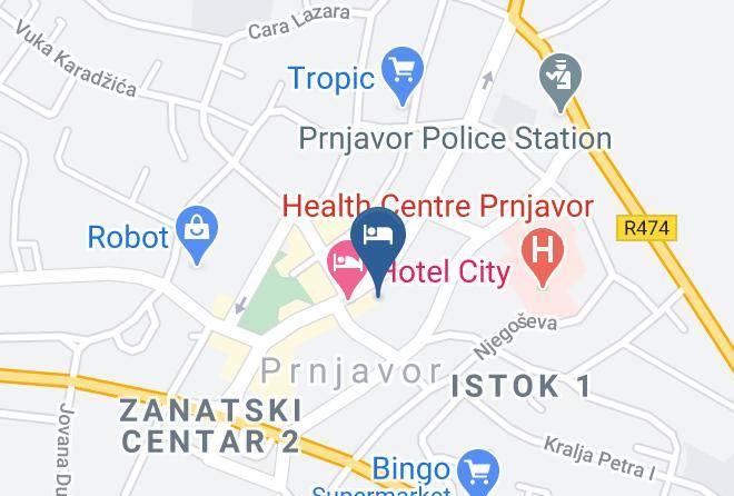 Doboj - Hotel Novi Nacional Maps