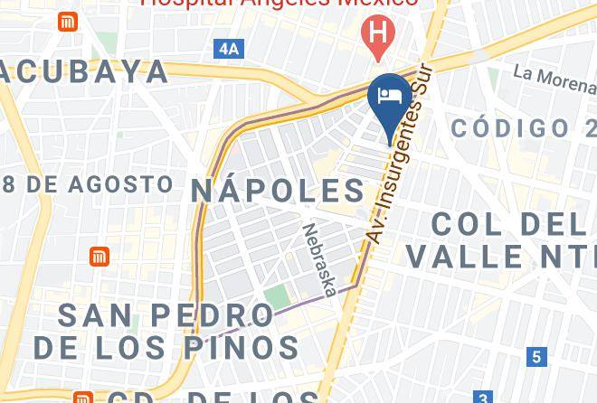 Benito Juarez - Hotel Novit Maps