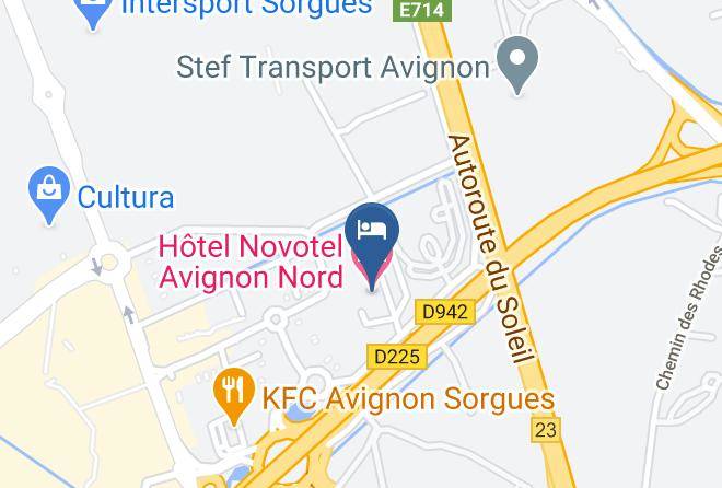 Vaucluse - Hotel Novotel Avignon Nord Maps
