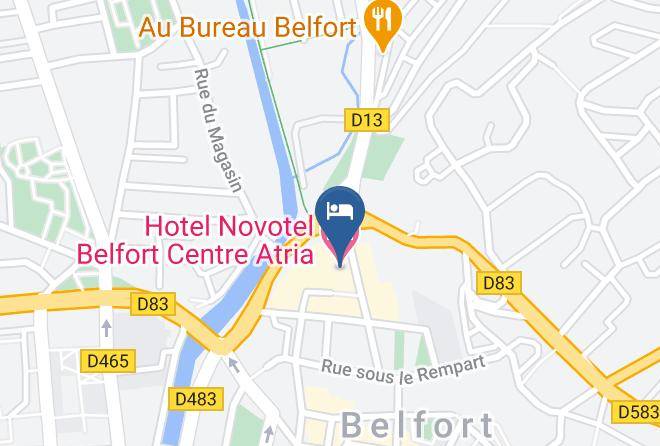 Territoire De Belfort - Hotel Novotel Belfort Centre Atria Maps