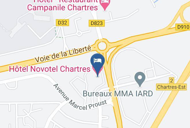 Eure Et Loir - Hotel Novotel Chartres Maps