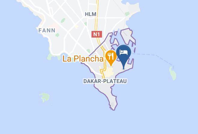 Hotel Novotel Dakar Map