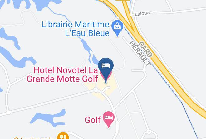 Herault - Hotel Novotel La Grande Motte Golf Maps