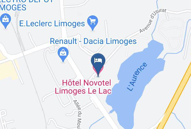 Haute Vienne - Hotel Novotel Limoges Le Lac Maps