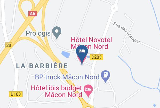 Novotel Macon Nord Porte De Bourgogne Map