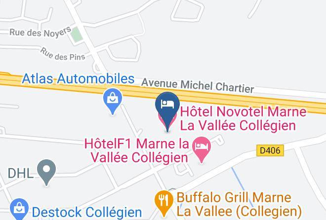Seine Et Marne - Hotel Novotel Marne La Vallee Collegien Maps