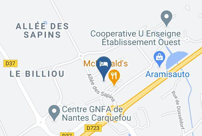 Loire Atlantique - Hotel Novotel Nantes Carquefou Maps