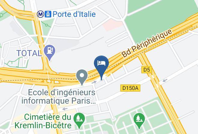Val De Marne - Hotel Novotel Paris 13 Porte D'italie Maps