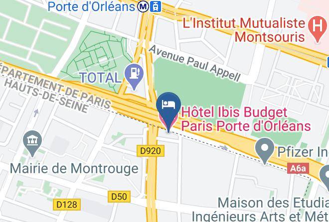 Hauts De Seine - Hotel Ibis Budget Paris Porte D'orleans Maps