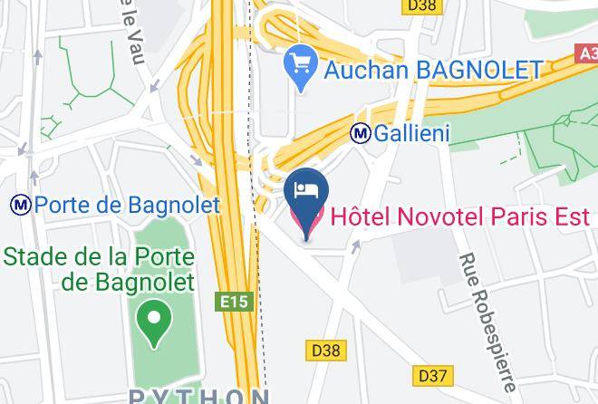 Seine St Denis - Novotel Paris Est Centre De Conference Maps
