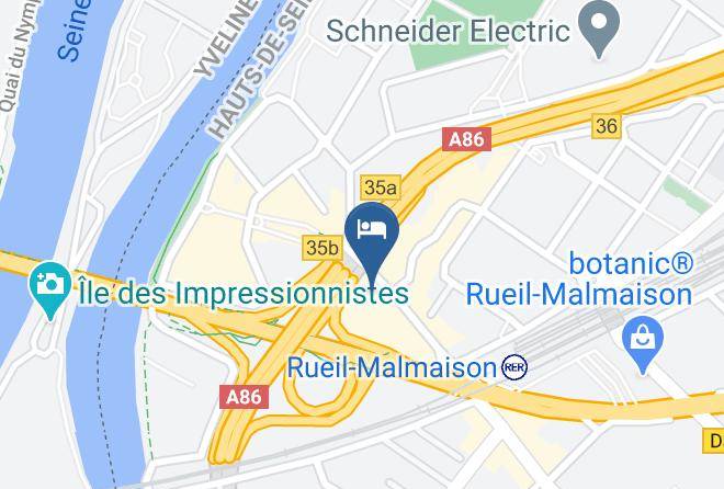 Hauts De Seine - Hotel Novotel Paris Rueil Malmaison Maps