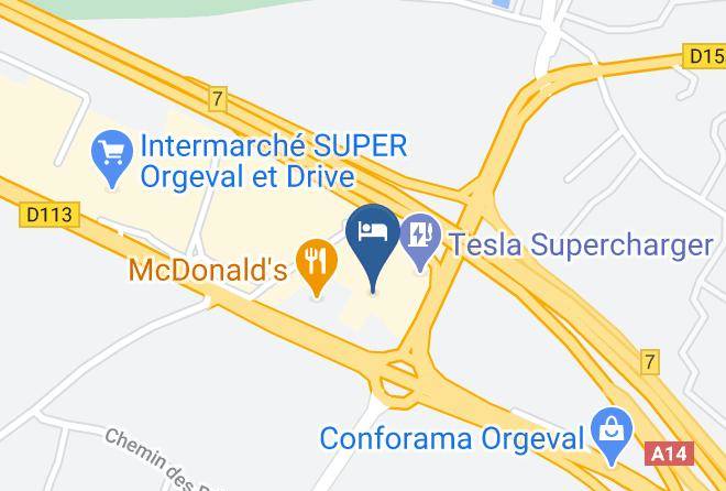 Yvelines - Hotel Novotel Poissy Orgeval Maps