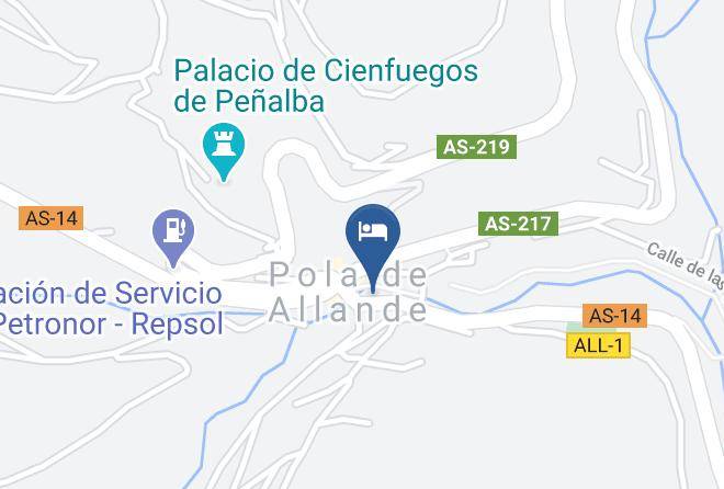 Asturias - La Allandesa Hotel Restaurante Catering Maps