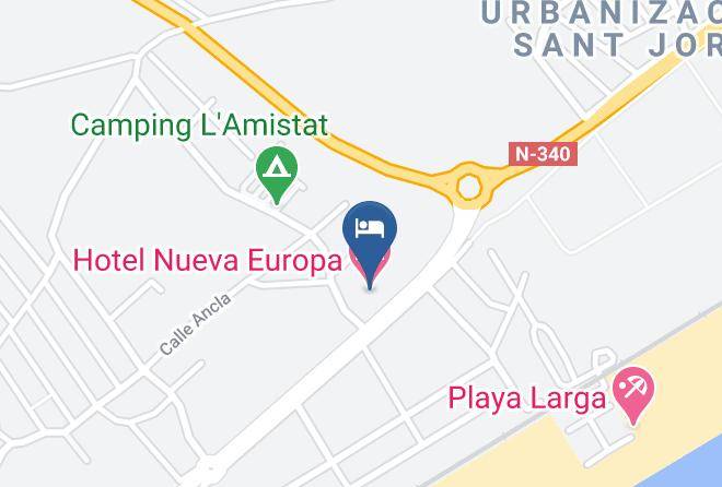 Hotel Nueva Europa Map
