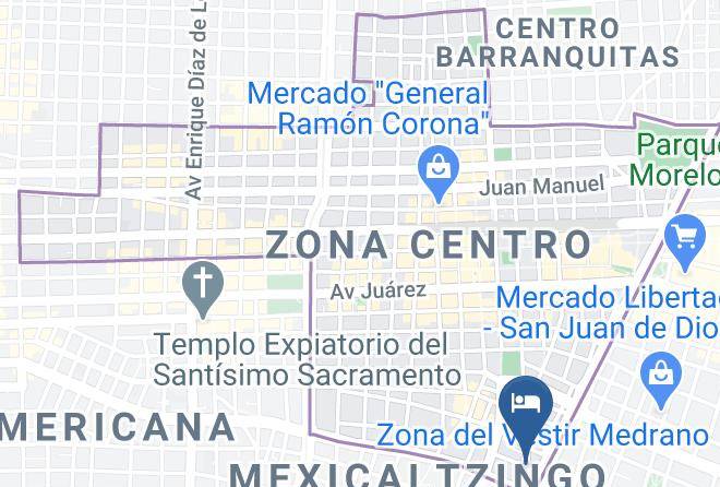 Guadalajara - Hotel Nueva Galicia Maps