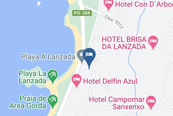 Pontevedra - Hotel Nueva Lanzada Sanxenxo Maps