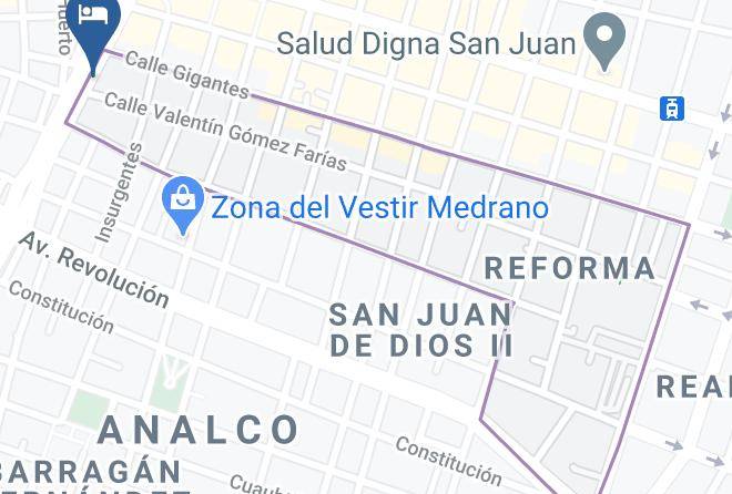 Guadalajara - Hotel Nueva York Maps