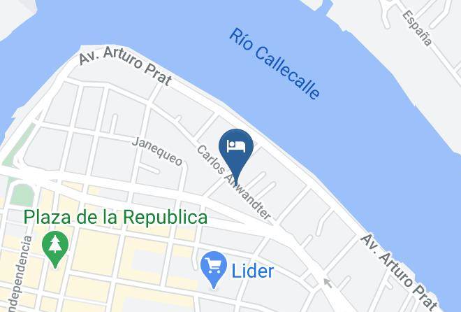 Valdivia Province - Hotel Nueve Rios Maps