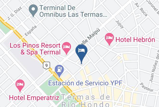 Rio Hondo - Hotel Nuevo America Maps