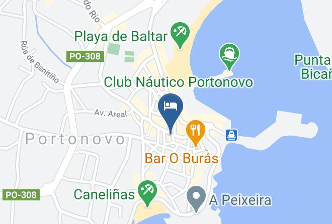 Pontevedra - Hotel Nuevo Cachalote Maps