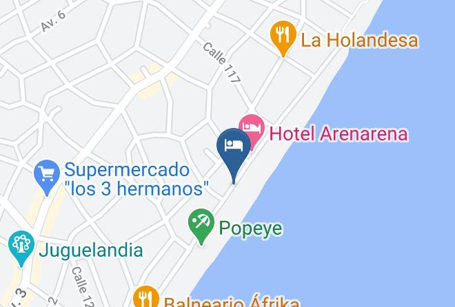 Villa Gesell - Hotel Nuevo Horizonte Maps