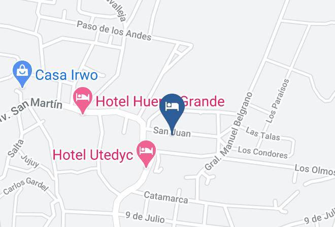 Punilla Department - Hotel Nuevo Molino Maps