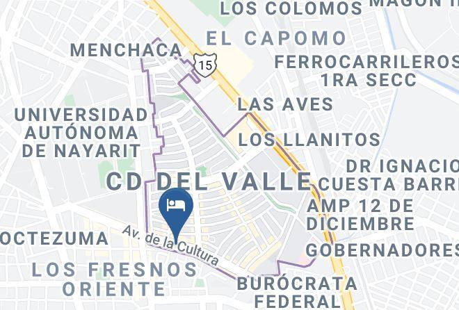 Tepic - Hotel Nuevo Sol Maps