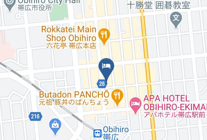 Obihiro City - Hotel Nupka Maps