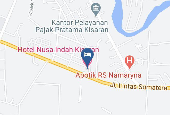 Asahan Regency - Hotel Nusa Indah Kisaran Maps