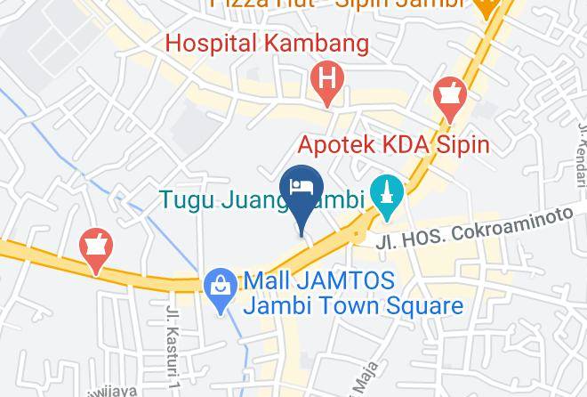 Kota Jambi - Hotel Nusa Wijaya Maps