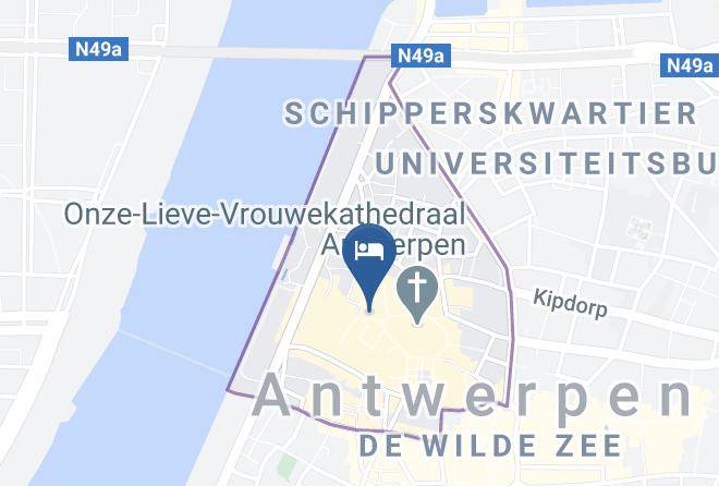 Antwerp - Hotel O Antwerpen Kathedral Maps