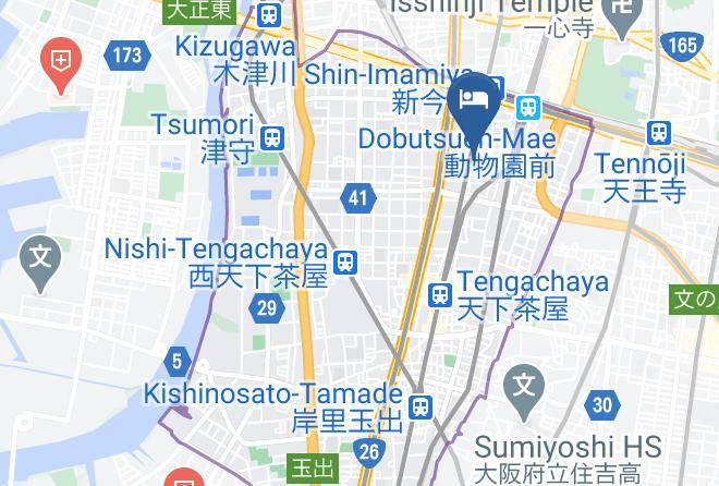 Osaka City Nishinari Ward - Hotel O Kiny Maps