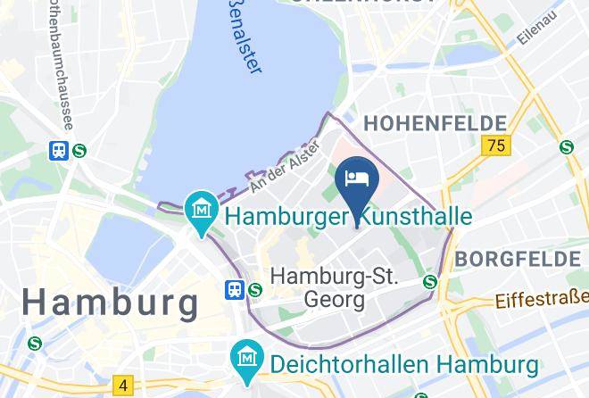 Stadt Hamburg - Itm Hotel Oase Maps